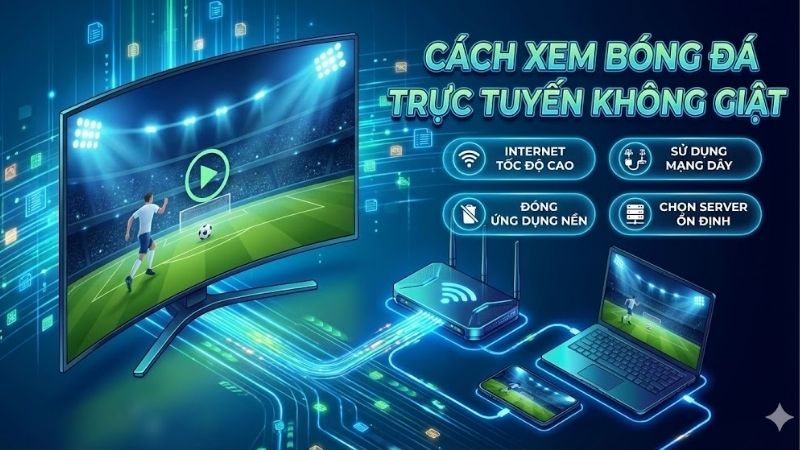 Cách xem bóng đá trực tuyến không giật – Tối ưu trải nghiệm 3 cach-xem-bong-da-truc-tuyen-khong-giat