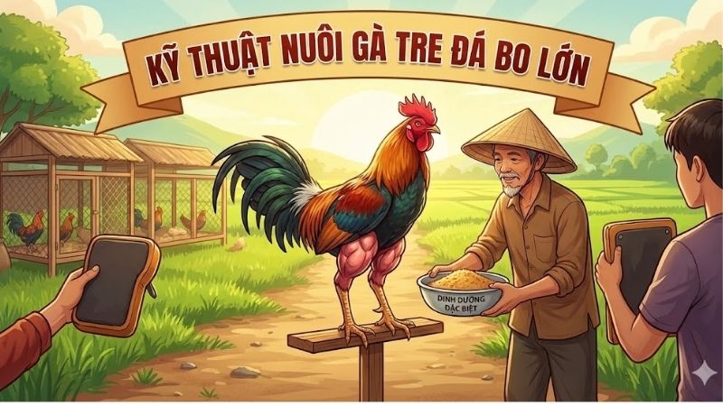 Kỹ thuật nuôi gà tre đá bo lớn – Hướng dẫn chi tiết cho chiến kê 3 ky-thuat-nuoi-ga-tre-da-bo-lon